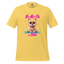 Illustrated cheerleader in yoga pose holding pompoms with bold text “Na-Ma-Ste a Bitch” — snarky fusion of yoga calm and pep squad chaos