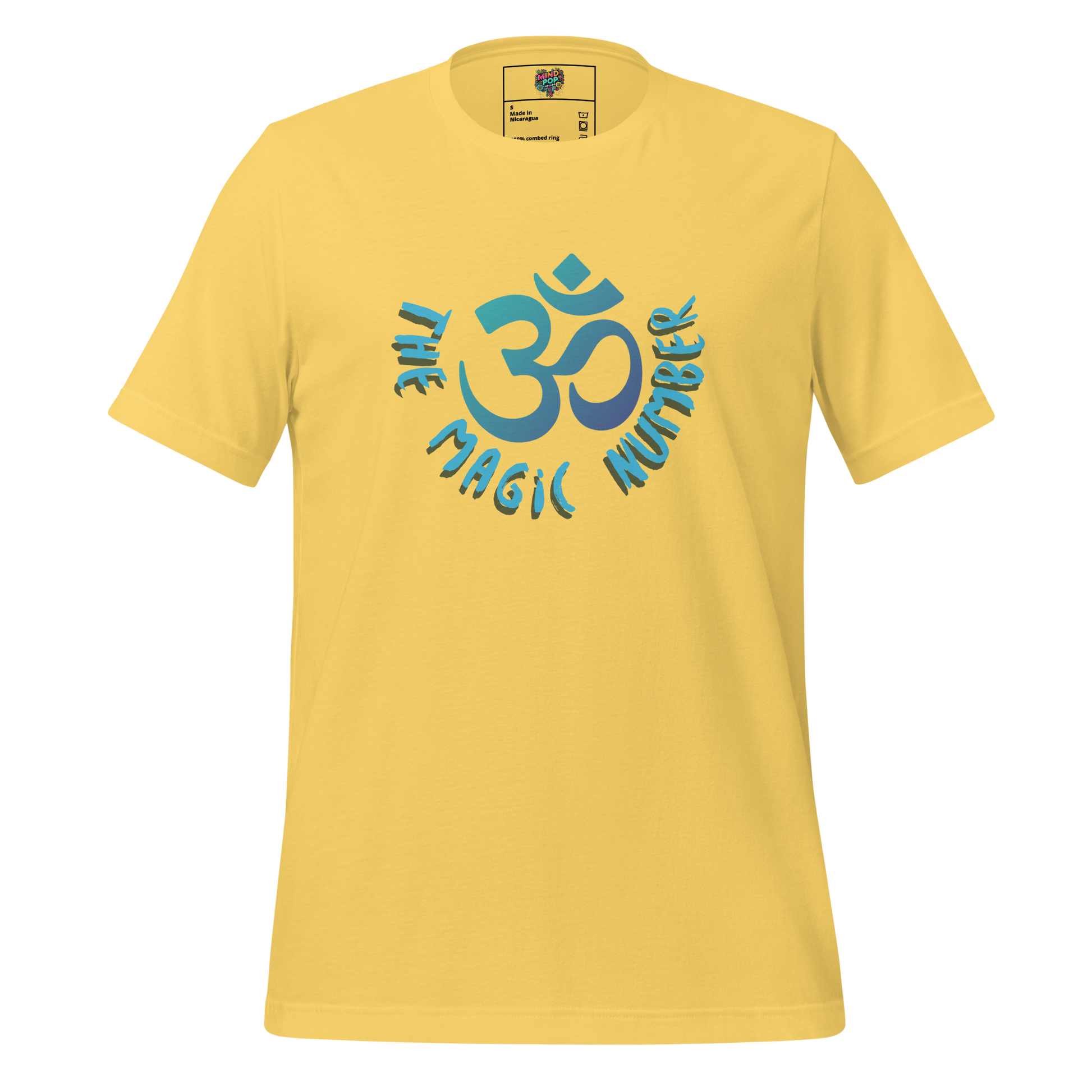 Spiritual shirt featuring Om symbol stylized as the number 3—subtle design blending meditation, sacred geometry, and numerology