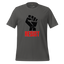 Raised fist graphic with bold rebellious typography — powerful protest design made for resistance and anti-establishment energy
