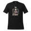 Dark witchy shirt featuring a skeleton reading a sacred book while seated in a ritual circle — eerie design blending faith, fear, and folklore