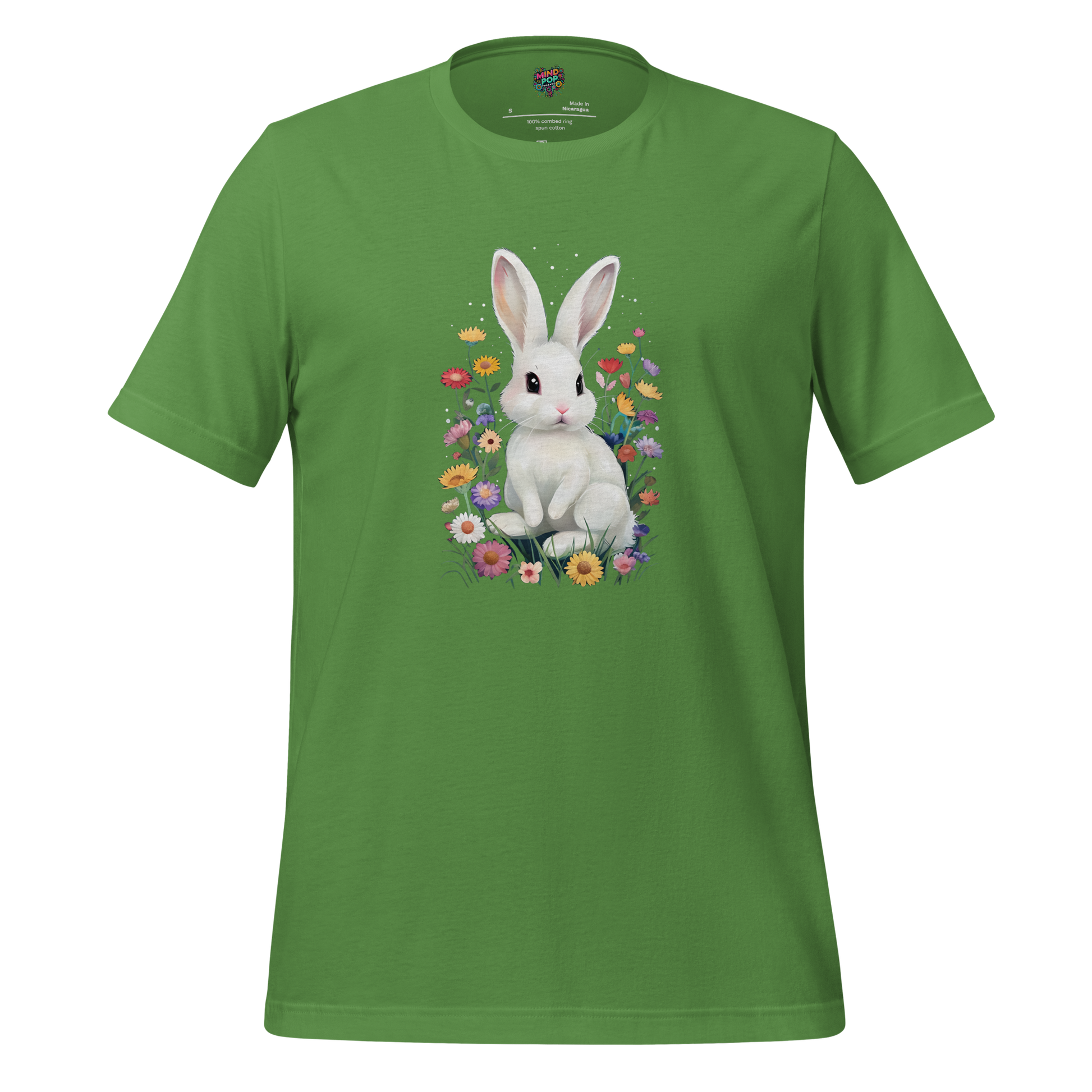 Cute bunny surrounded by spring flowers — sweet pastel design perfect for Easter, brunch, and maximum adorableness
