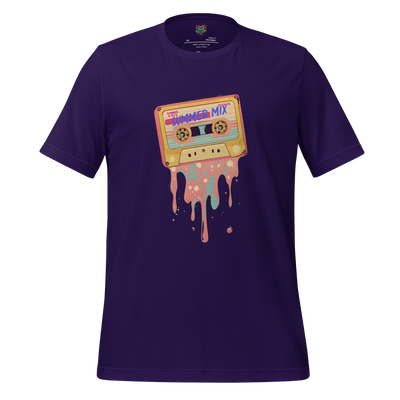 Melting cassette tape graphic with retro design — dripping with vintage summer vibes, nostalgia, and heatwave chaos
