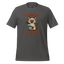 Funny cat shirt featuring a tired office cat slumped over a coffee mug with the words “Undercaffeinated / Overlooked” — sarcastic workwear for the chronically ignored