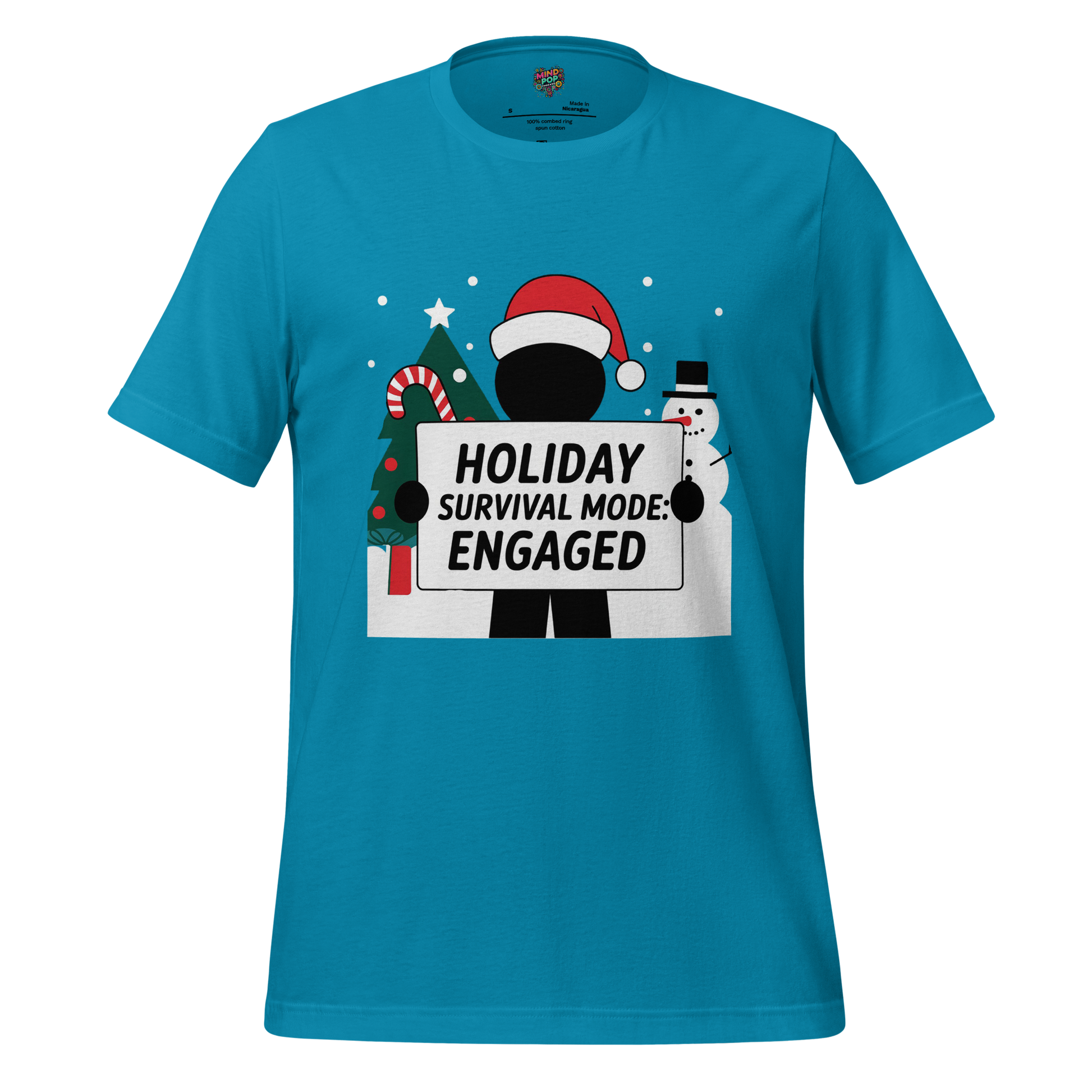Christmas Stickman Survival Mode Shirt - MindPop Threads