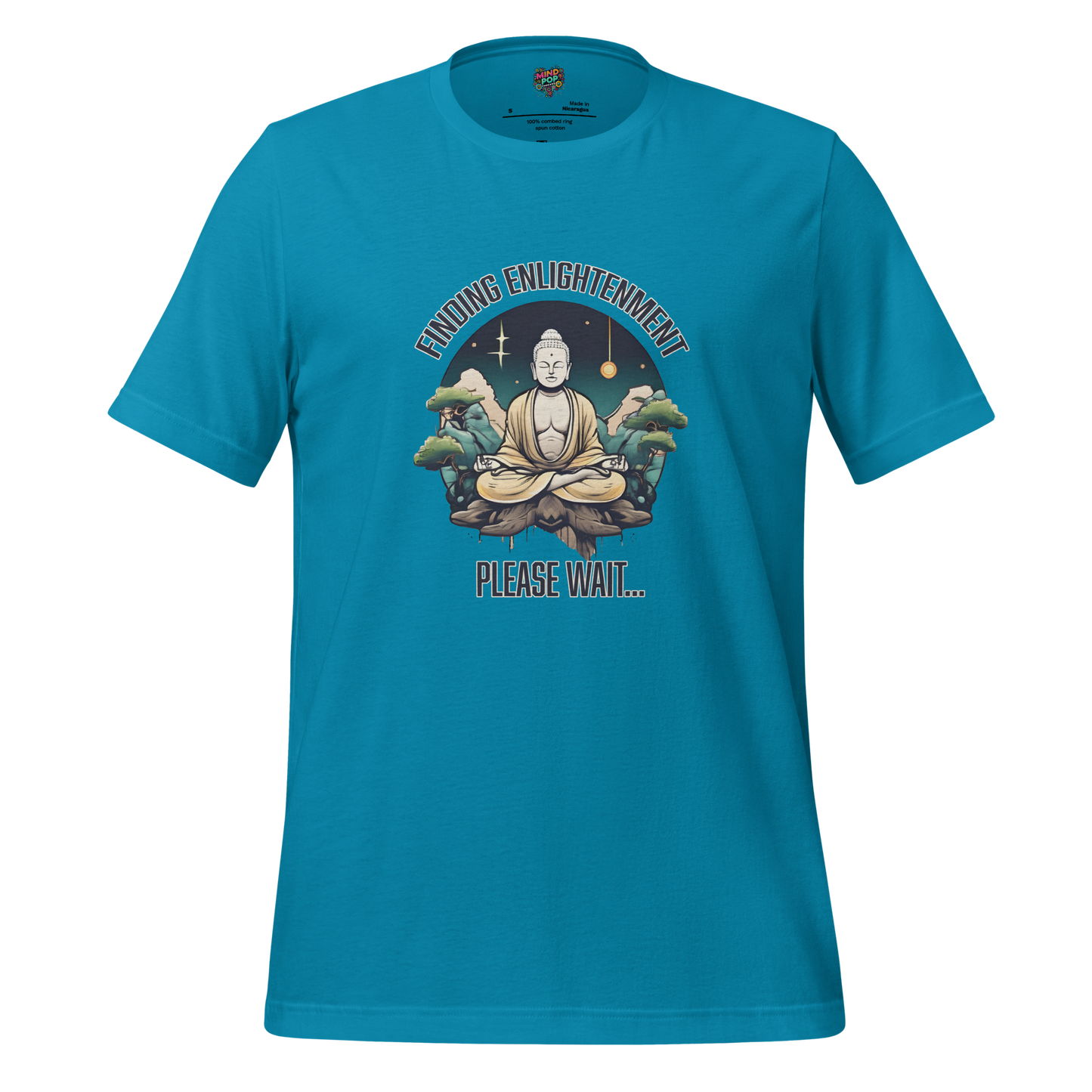 Finding Enlightenment, Please Wait Shirt - MindPop Threads