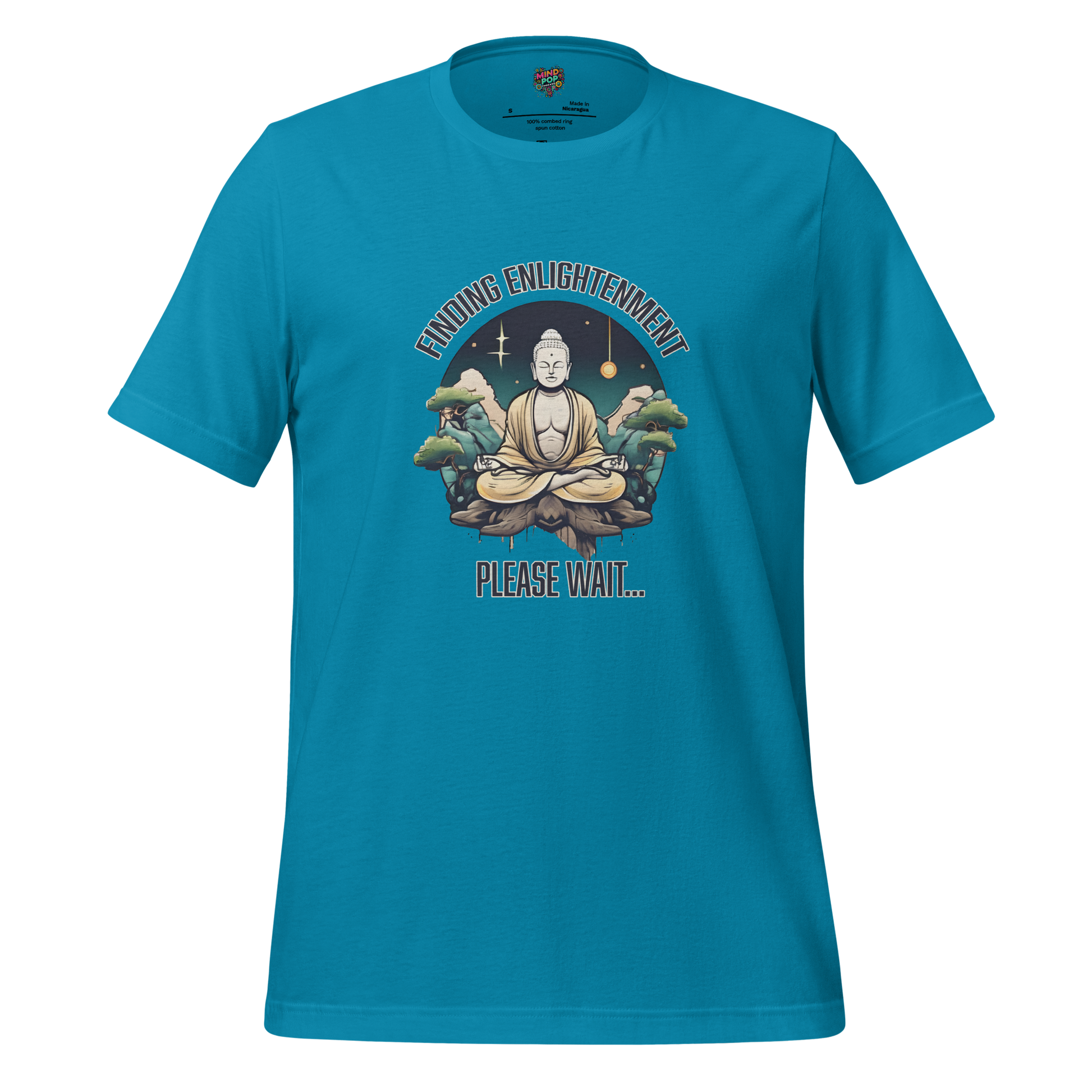 Finding Enlightenment, Please Wait Shirt - MindPop Threads
