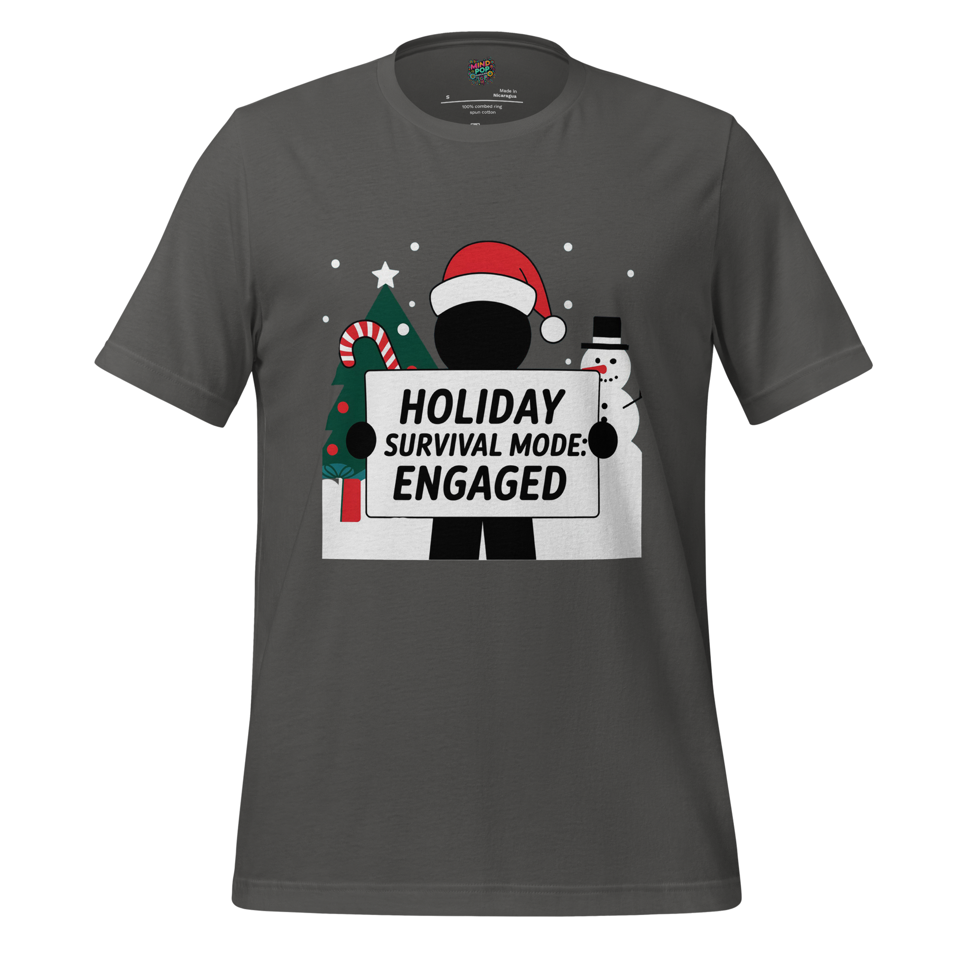 Christmas Stickman Survival Mode Shirt - MindPop Threads