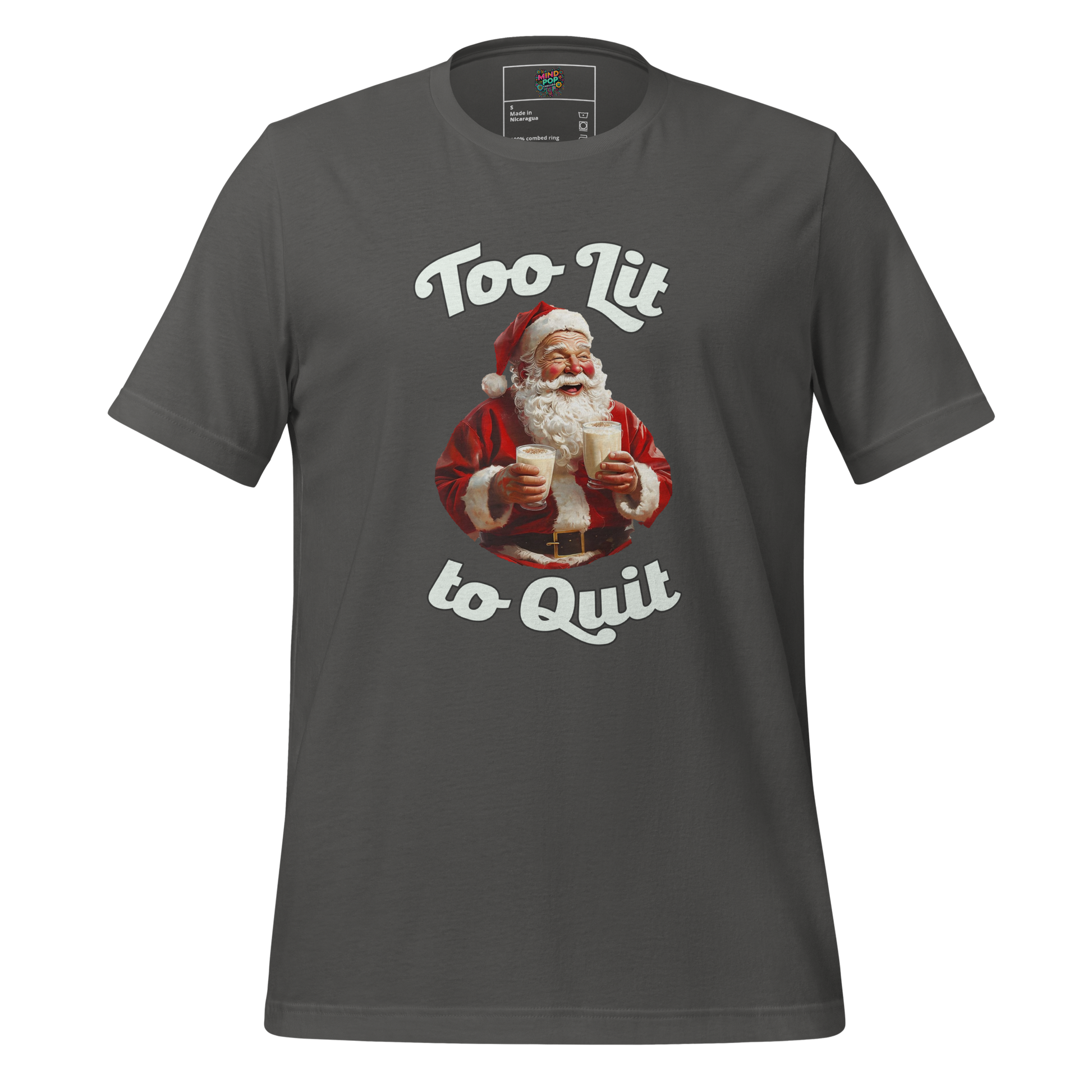 To Lit to Quit Santa Shirt - MindPop Threads