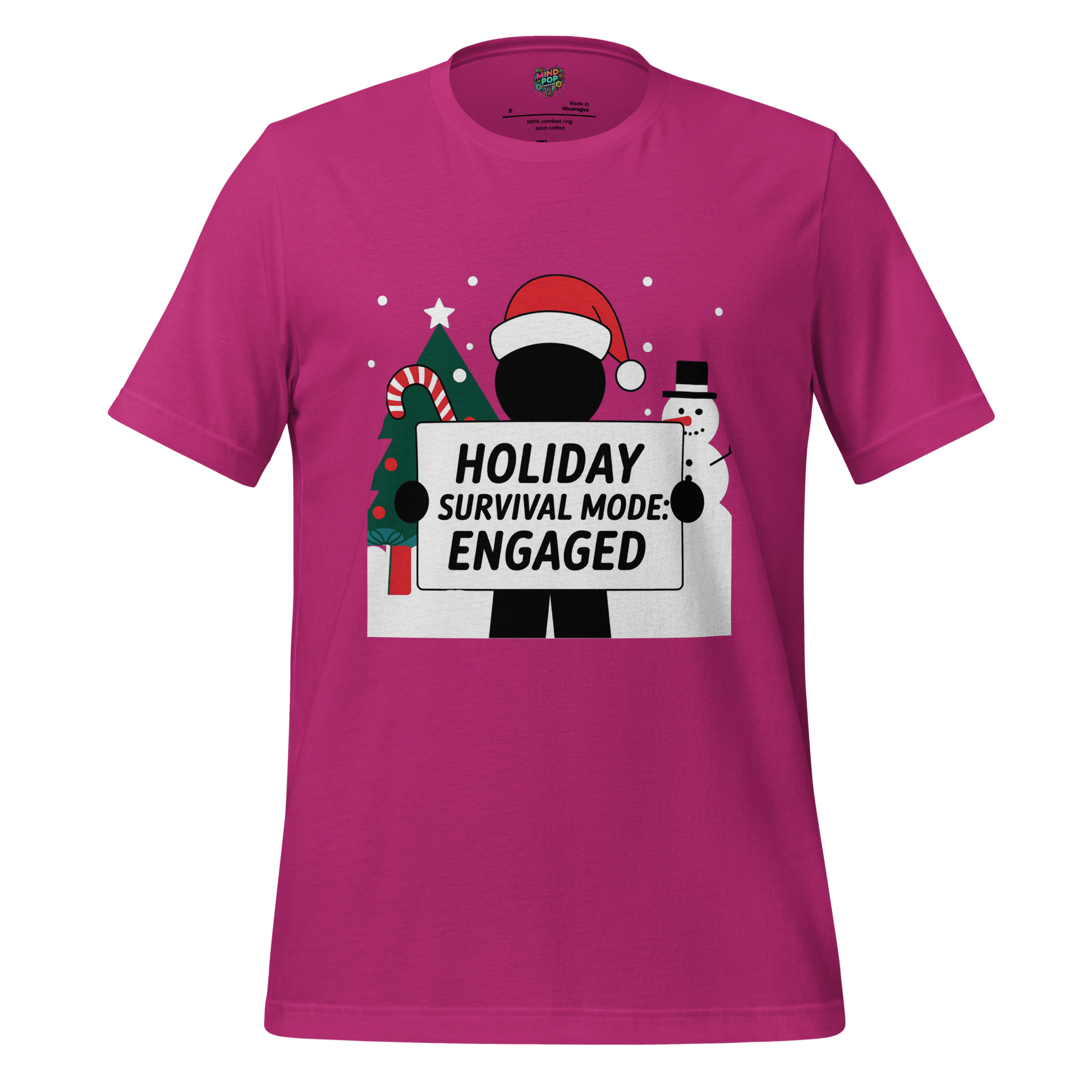 Christmas Stickman Survival Mode Shirt - MindPop Threads