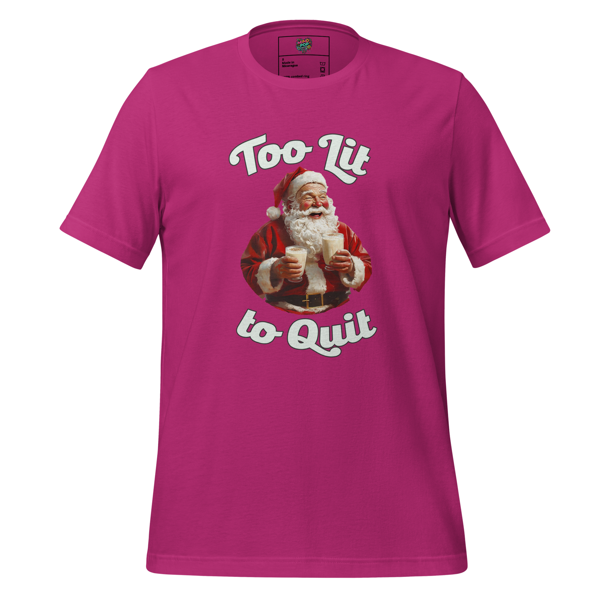 To Lit to Quit Santa Shirt - MindPop Threads