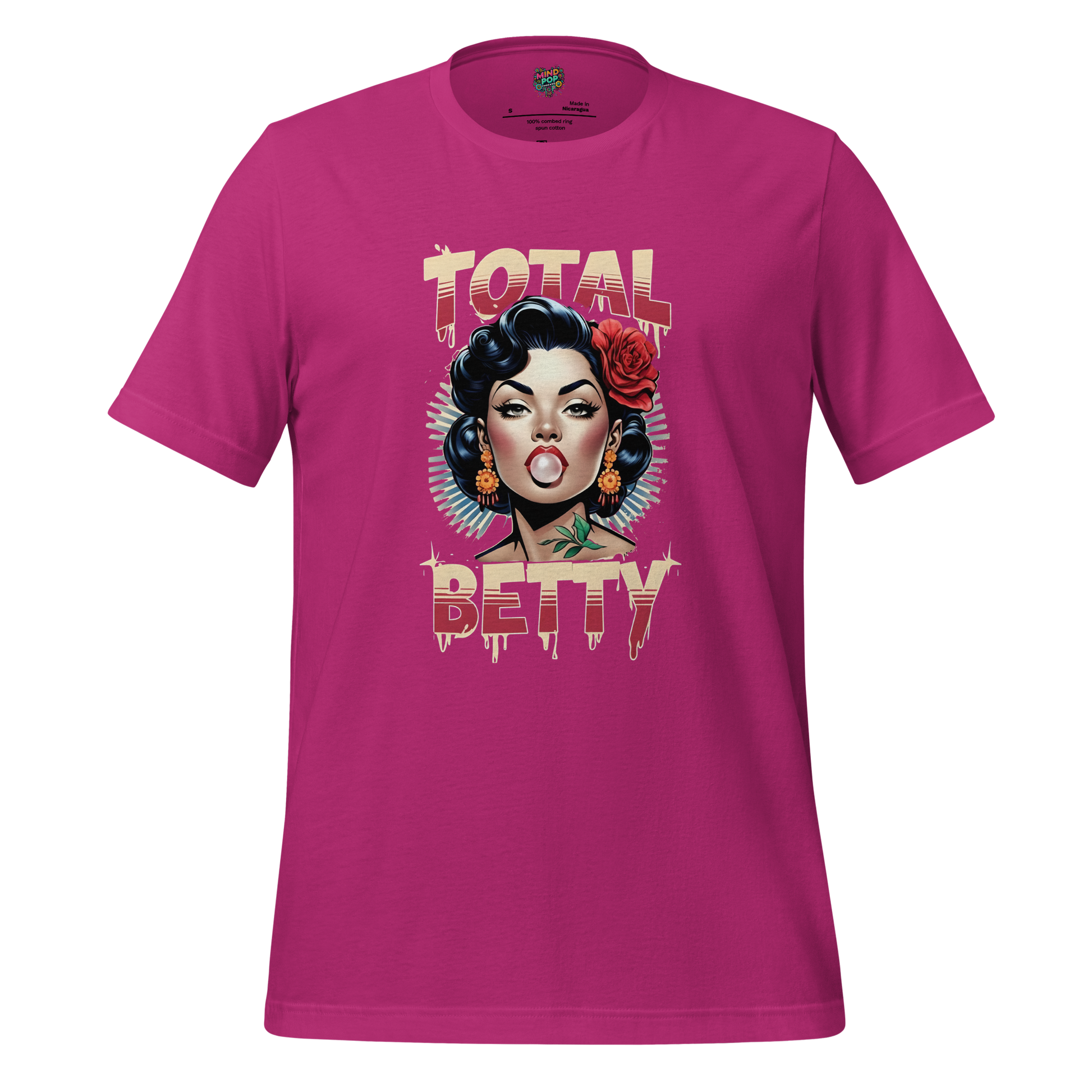 Total Betty – Chola Style Bubble Gum Babe Shirt - MindPop Threads