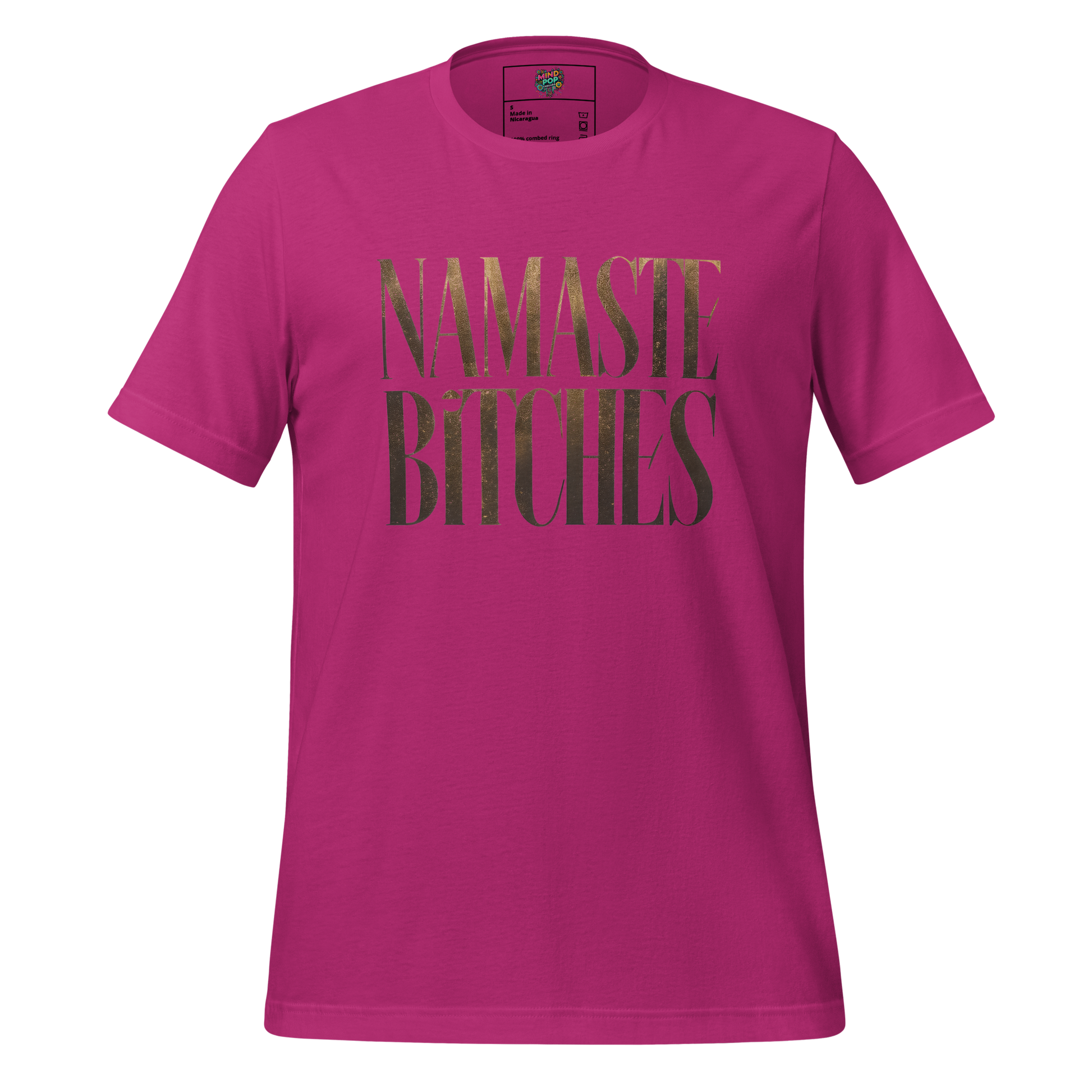 Gold Namaste Bitches Shirt  T-Shirt