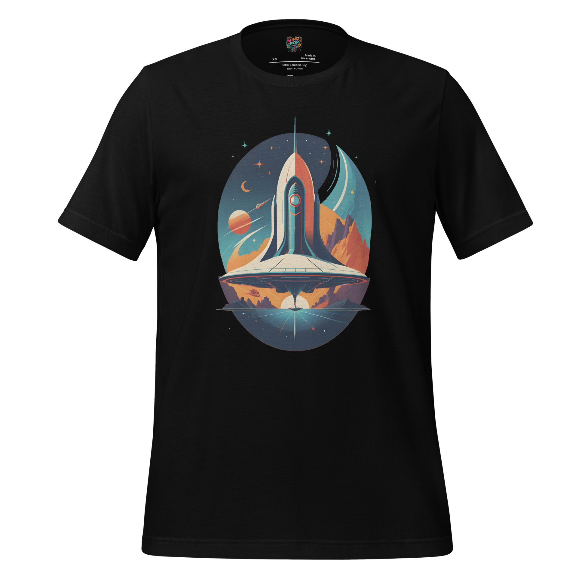 Retro Sci-Fi Spaceship Shirt  T-Shirt
