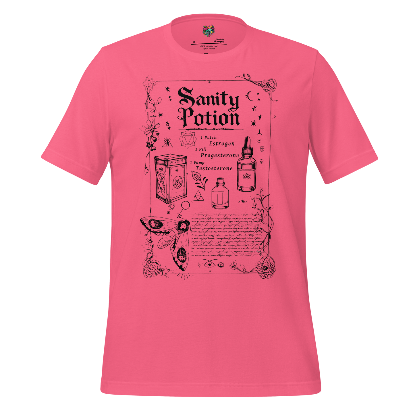 Sanity Potion Spell Book Shirt - MindPop Threads