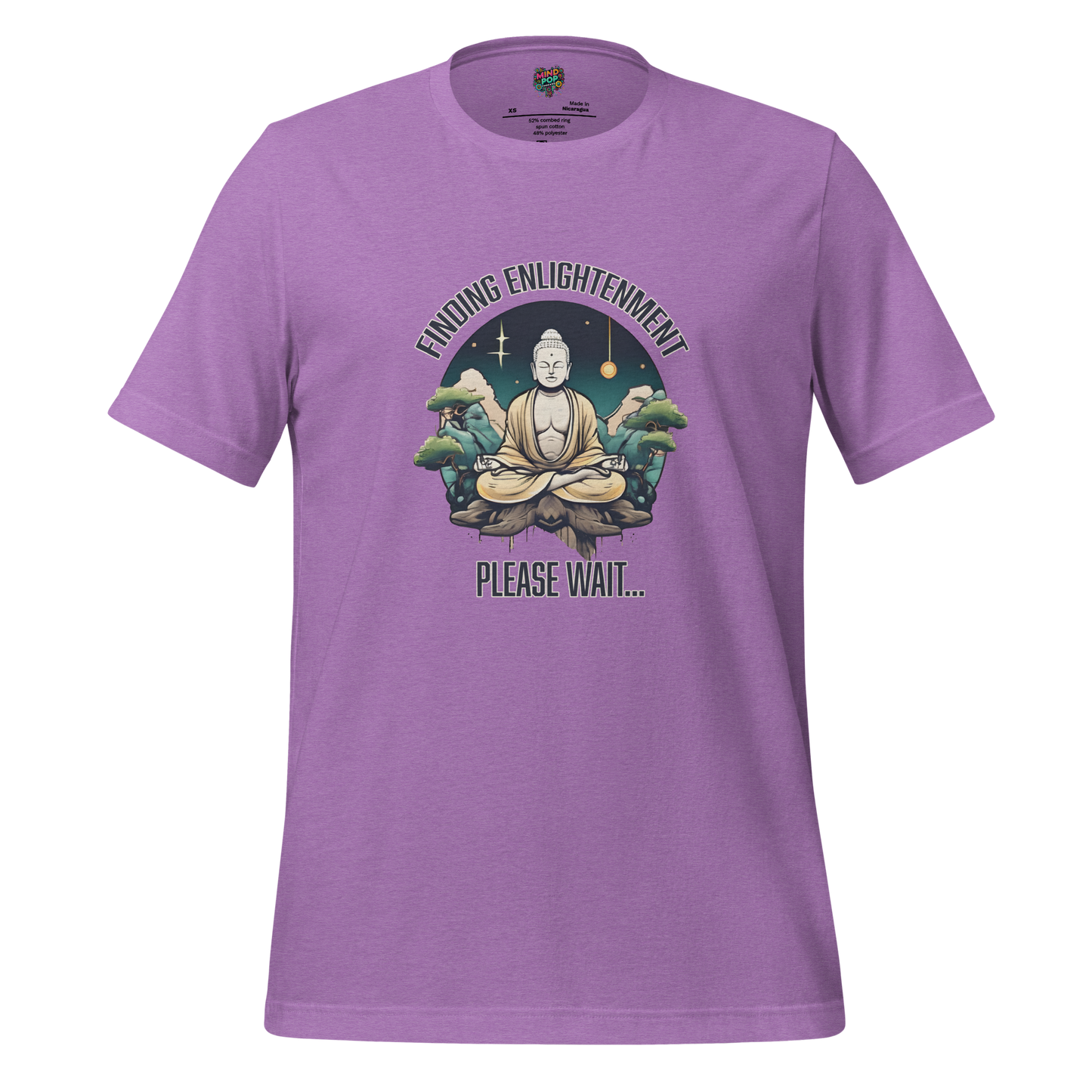 Finding Enlightenment, Please Wait Shirt - MindPop Threads