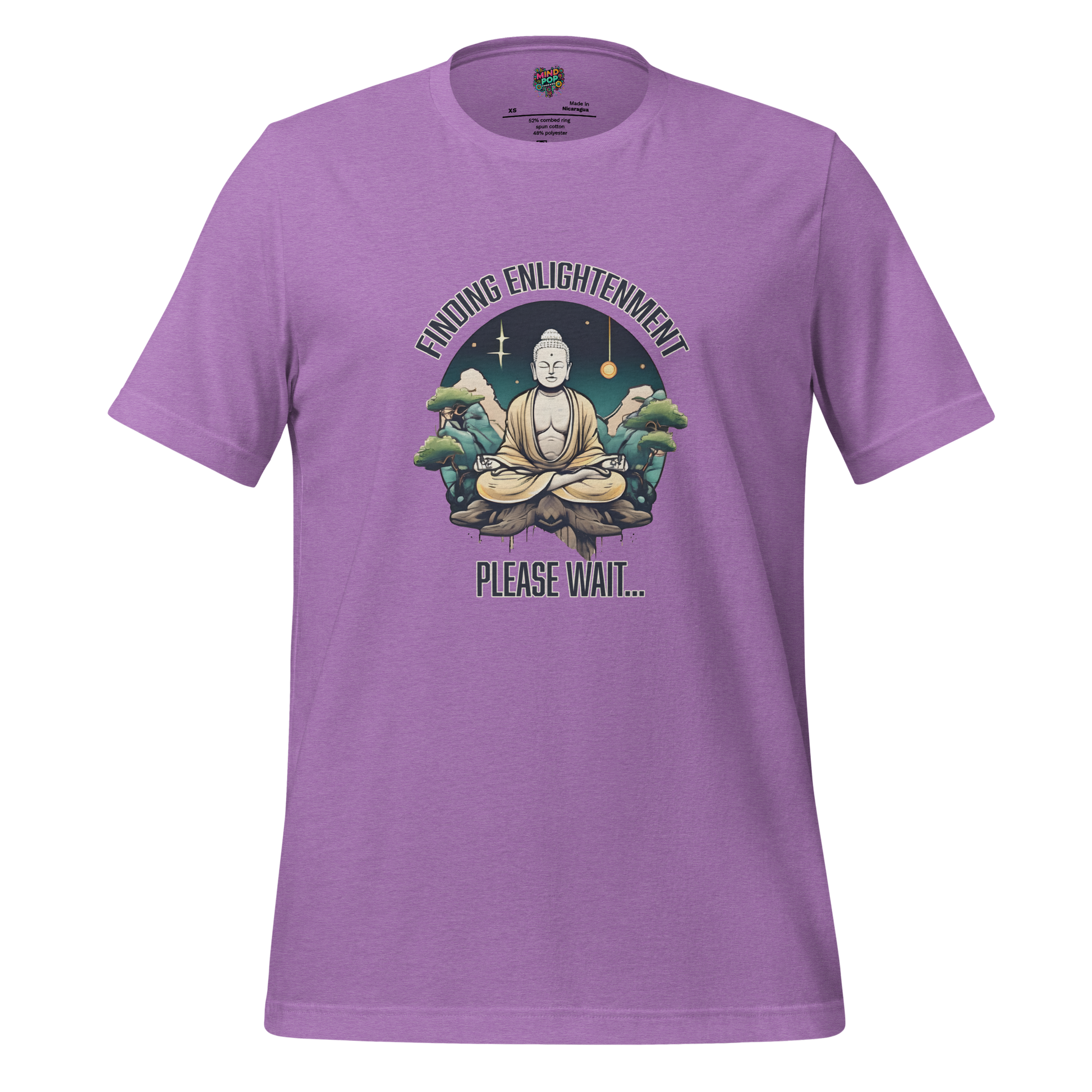 Finding Enlightenment, Please Wait Shirt - MindPop Threads