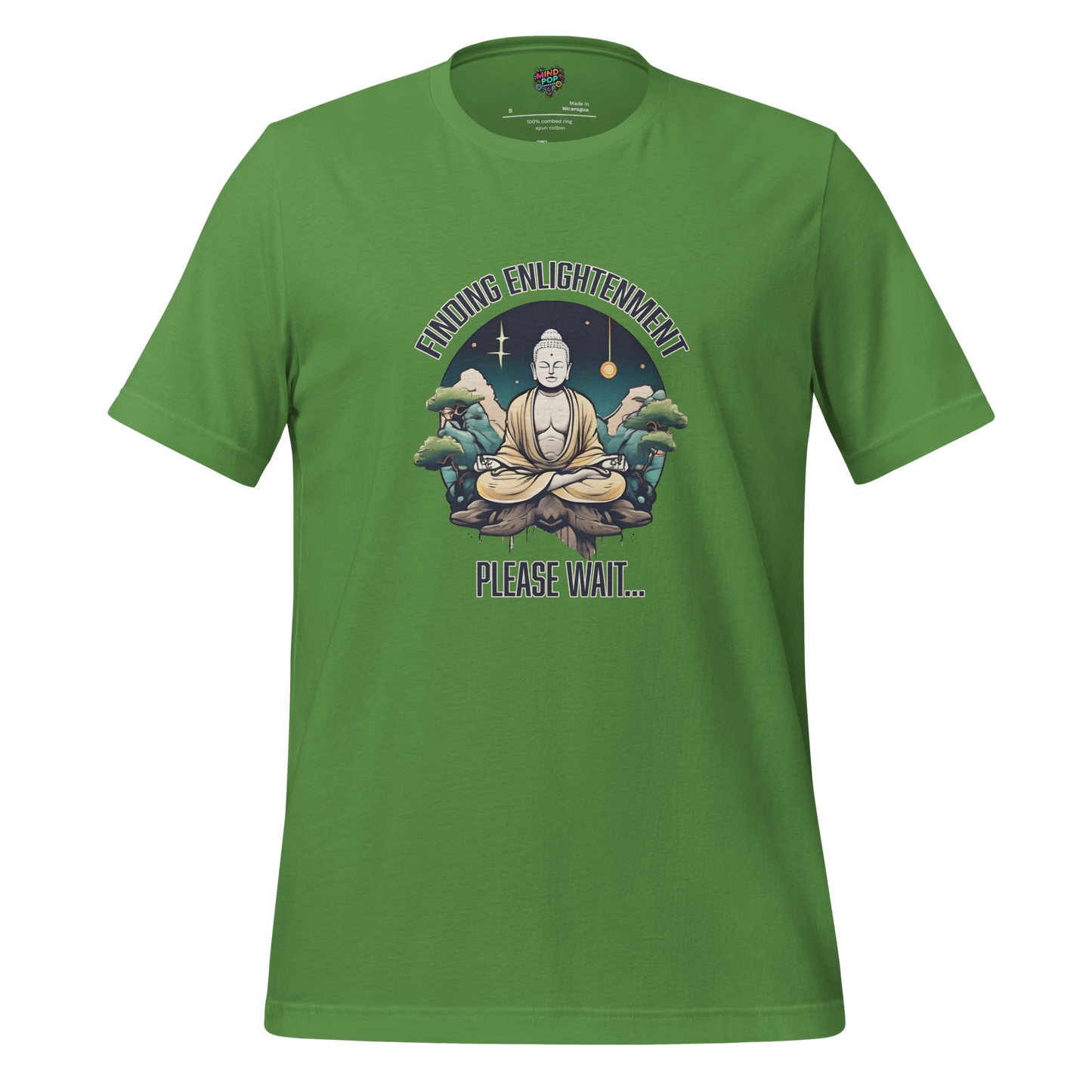 Finding Enlightenment, Please Wait Shirt - MindPop Threads