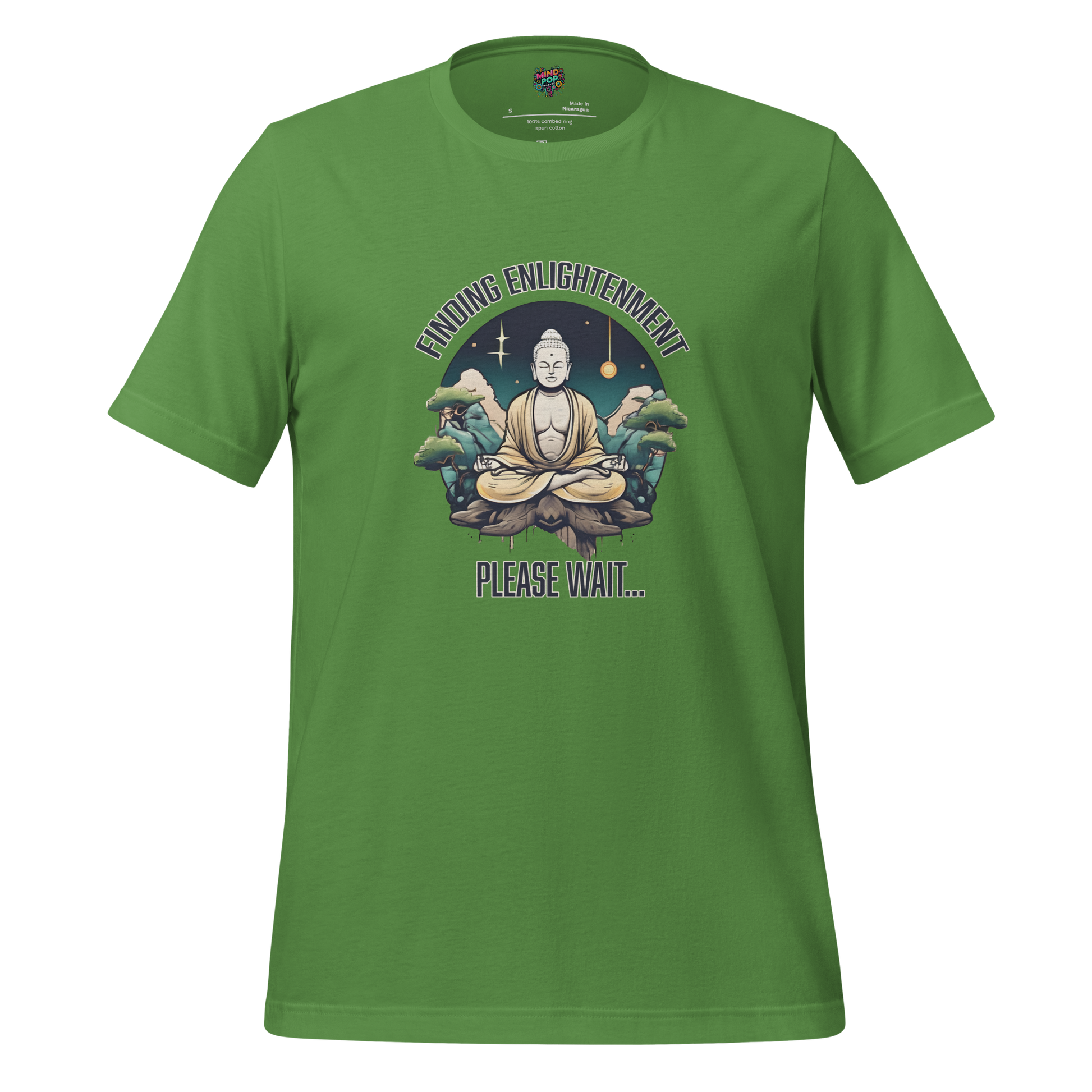 Finding Enlightenment, Please Wait Shirt - MindPop Threads