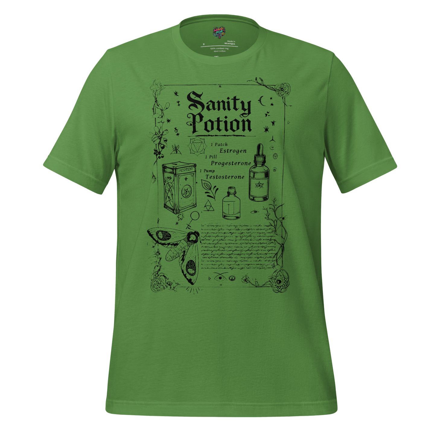 Sanity Potion Spell Book Shirt - MindPop Threads