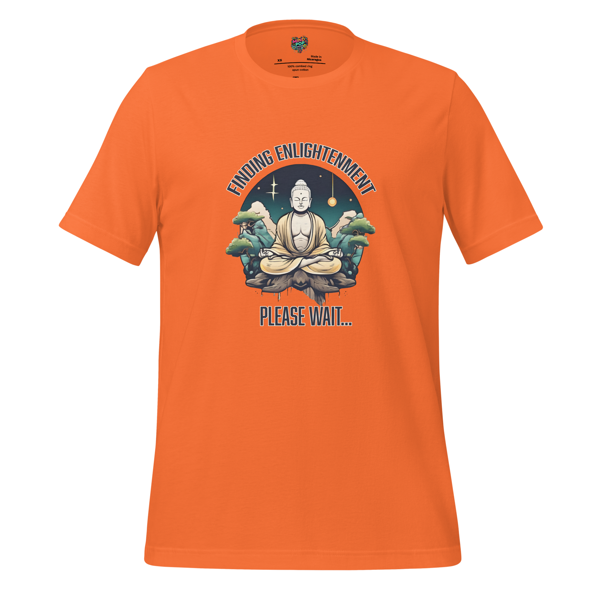 Finding Enlightenment, Please Wait Shirt - MindPop Threads