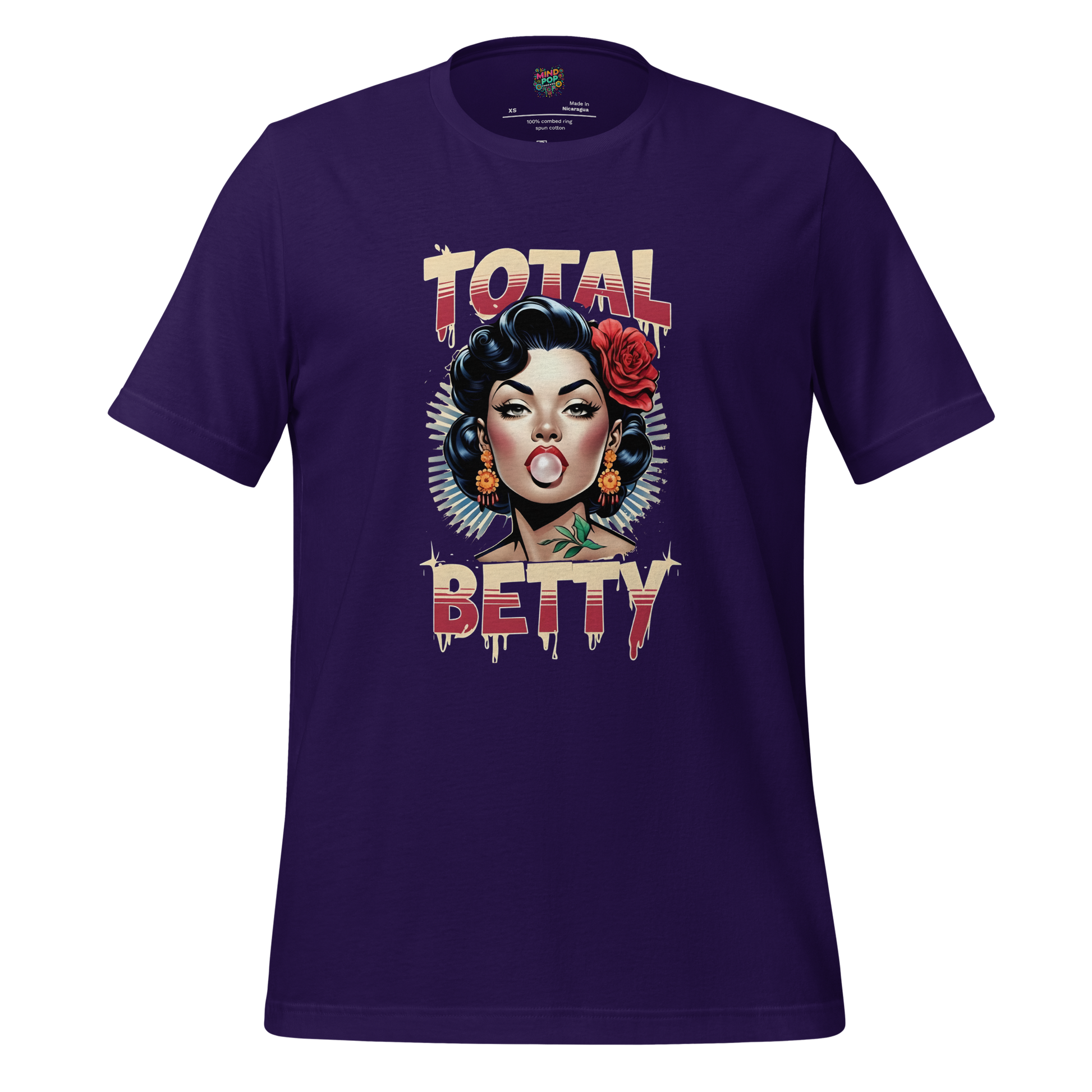 Total Betty – Chola Style Bubble Gum Babe Shirt - MindPop Threads