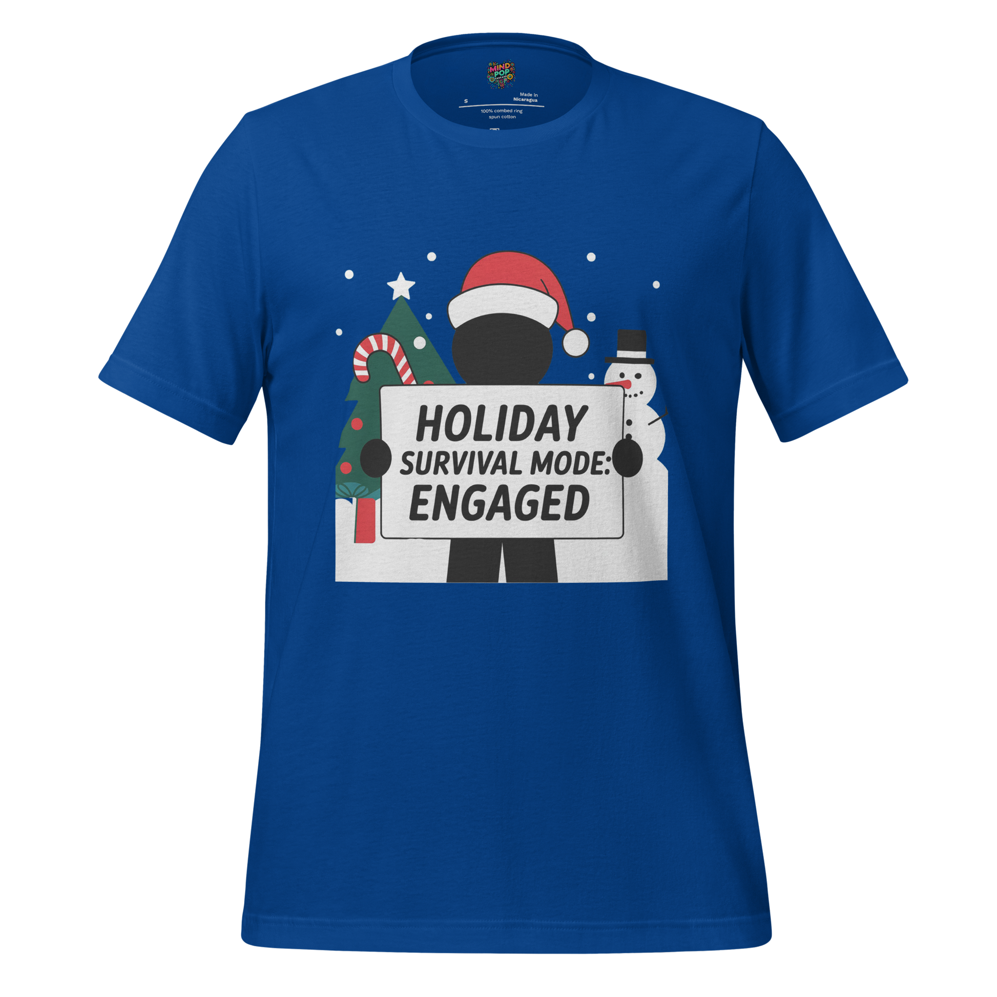 Christmas Stickman Survival Mode Shirt - MindPop Threads