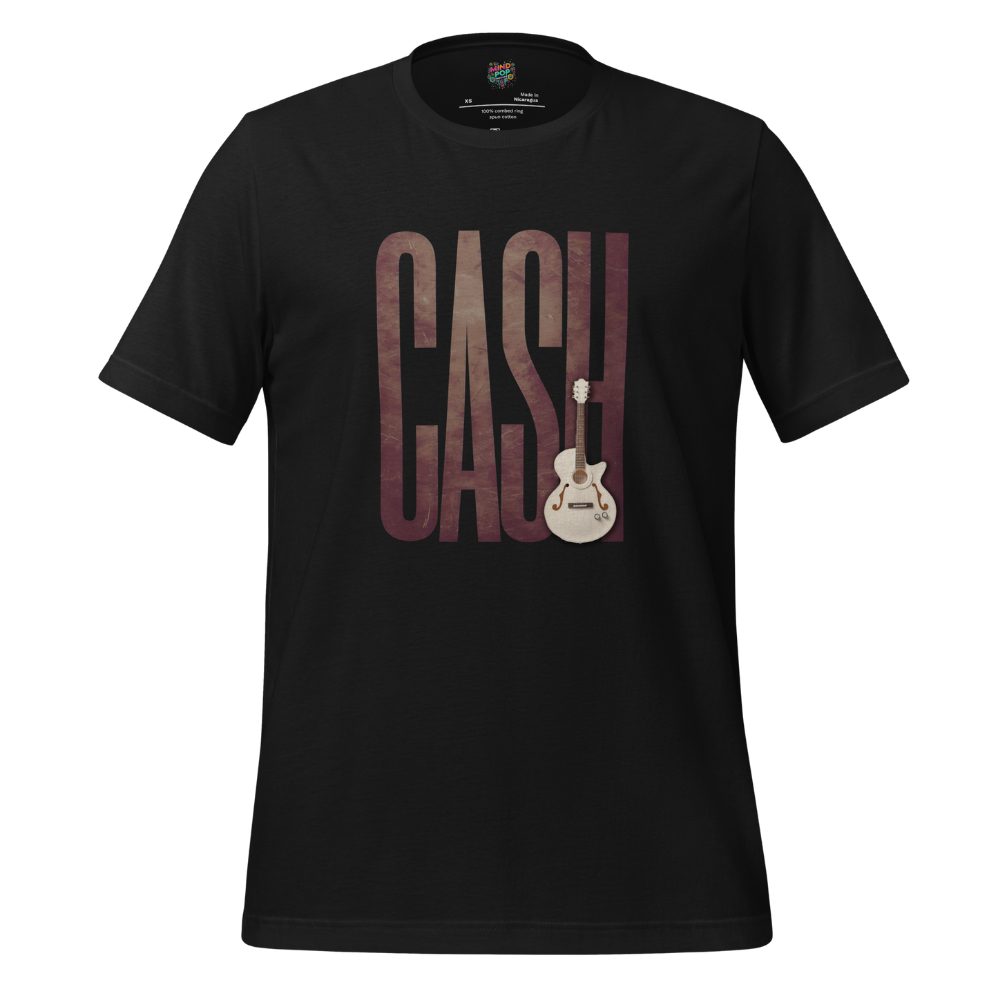 Leathered Man in Black SHirt - MindPop Threads