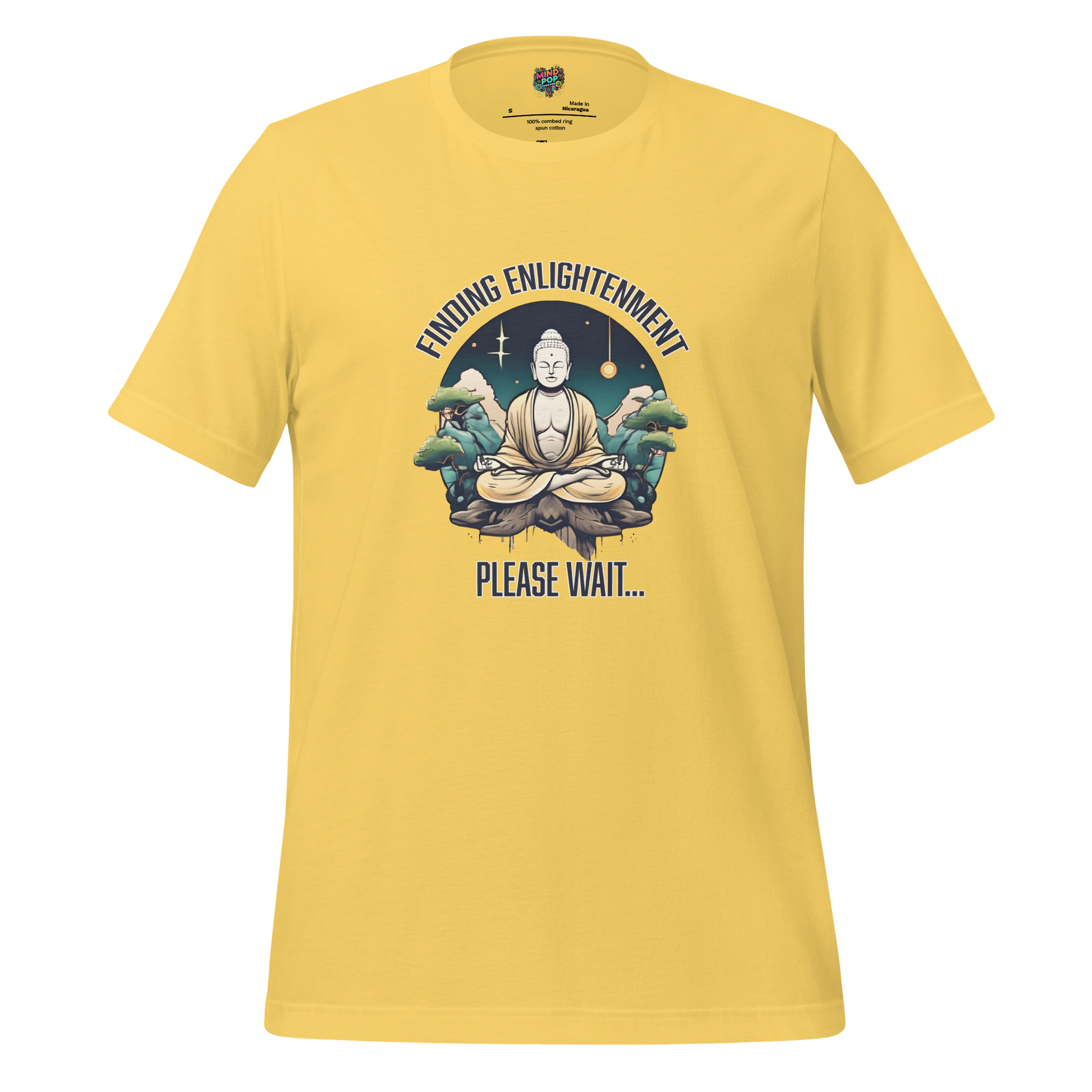 Finding Enlightenment, Please Wait Shirt - MindPop Threads