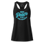 Inner Peace is Crime Prevention fitted racerback tank top