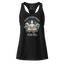 Finding Enlightenment (Buddha in Garden) fitted racerback tank top
