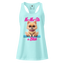 Na-Ma-Ste a Bitch Pom Pom Puppy fitted racerback tank top