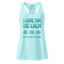 I Came for the Calm fitted racerback tank top