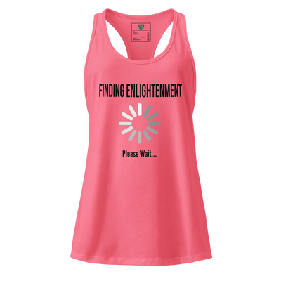 Finding Enlightenment: Loading Screen Edition fitted racerback tank top