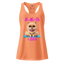 Na-Ma-Ste a Bitch Pom Pom Puppy fitted racerback tank top
