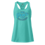 Inner Peace is Crime Prevention fitted racerback tank top