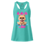 Na-Ma-Ste a Bitch Pom Pom Puppy fitted racerback tank top