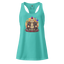 Enlightened Sit-In Punk Buddha fitted racerback tank top