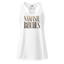 Gold Namaste Bitches fitted racerback tank top