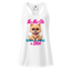 Na-Ma-Ste a Bitch Pom Pom Puppy fitted racerback tank top