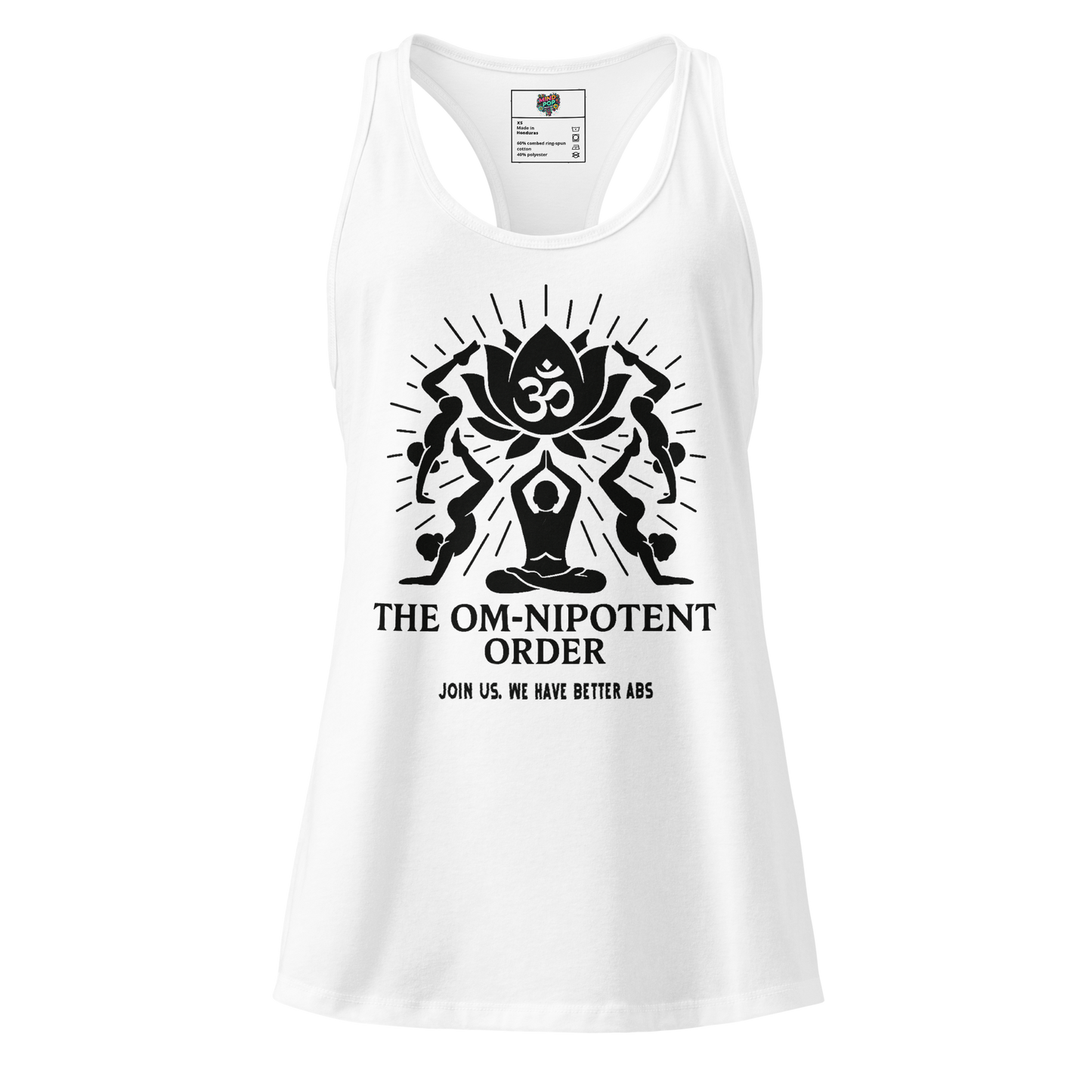 The Omnipotent Order fitted racerback tank top